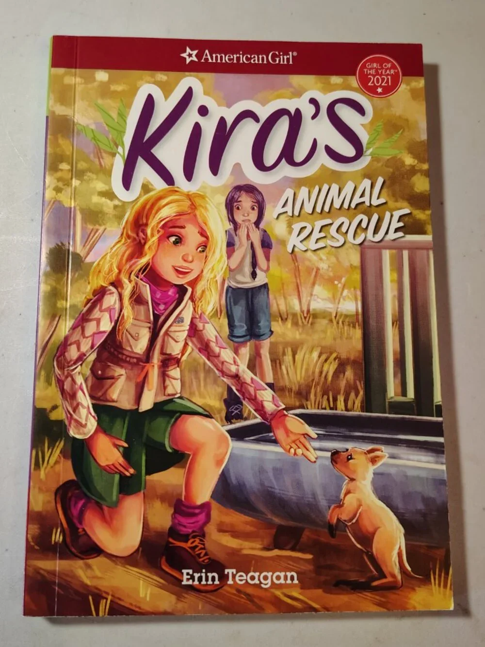 American Girl Of The Year Kira Down Under Kira's Animal Rescue Lot Of 2 PB Books